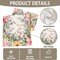 Spring Linen Table Runner 13x72 Inch – Watercolor Floral Design for Seasonal, Holiday, Kitchen, Dining Room, Mantel, and Farmhouse Home Décor